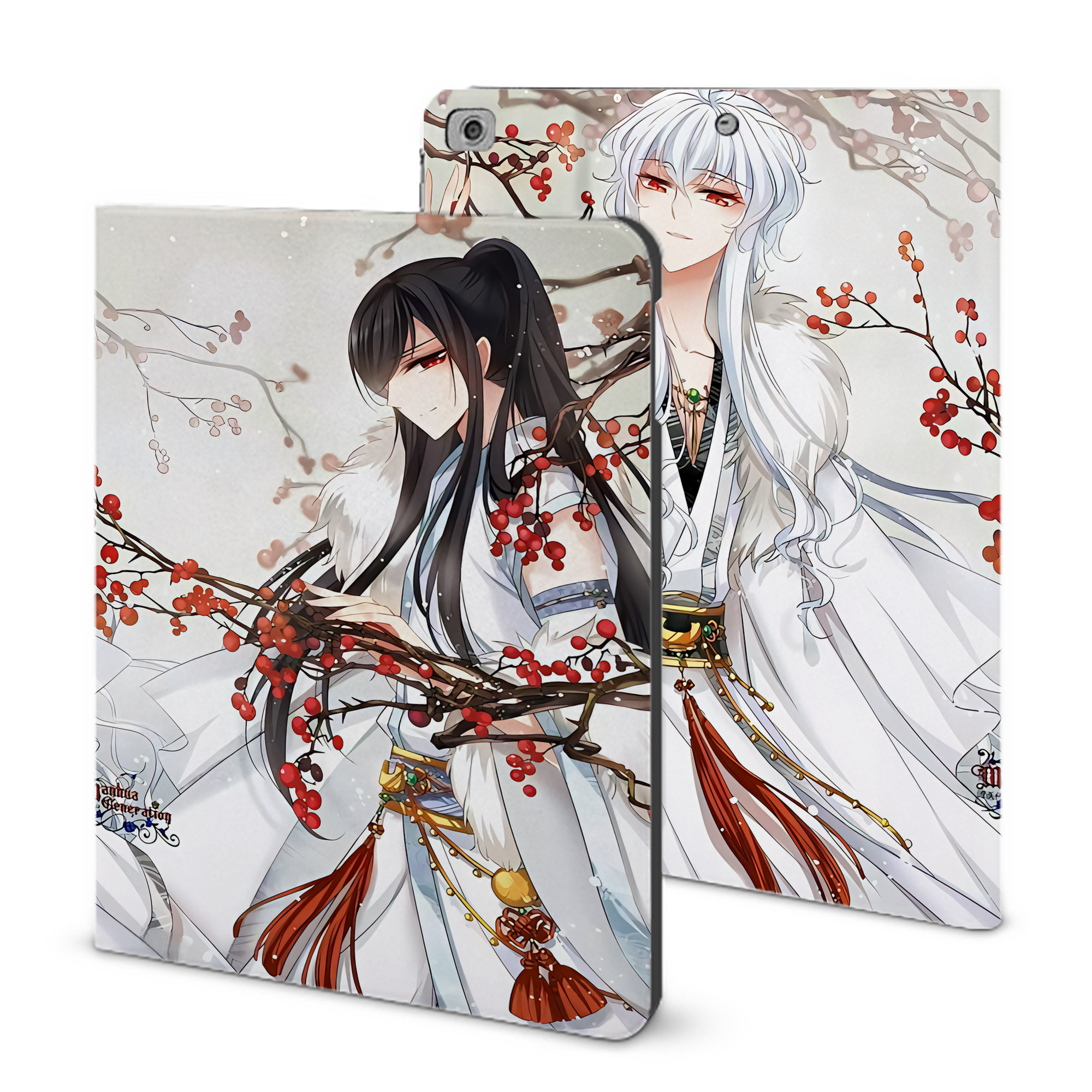 （画像用） 刀剣乱舞 Touken Ranbu IPad ケース ブック型 PUレザー TPU 耐衝撃 軽量 薄型 ペン収納なし 全面保護 IPad 各モデル対応
